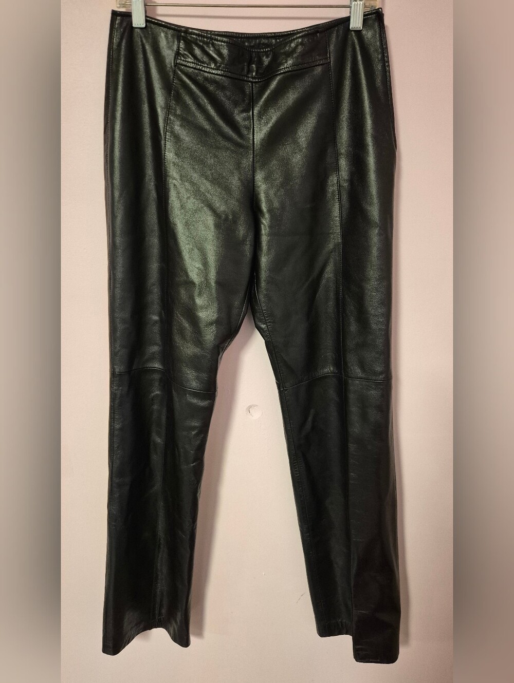 Vintage Danier Size 8 Black Leather Pants